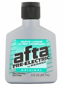 New Afta Pre-Electric Original Shave Lotion with Skin Conditioners 3 Fl Oz