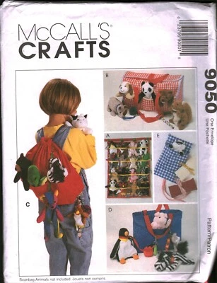 9050 McCalls SEWING Pattern Home Decorations Bean Bag Babies Accessories Tote - Image 1 of 2