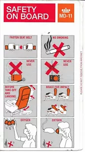 Safety Card - KLM - MD-11 - 1994 (SC568) - Bild 1 von 1