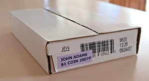 John Adams 2007 P $1 Coin Roll of 25 Coins JD3 - Unopened OGP - Picture 1 of 4