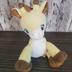 Peluche Garanimals Jirafa Amarillo Marrón Manchas Bebé Lovey Ojos Cosidos 8" - Imagen 1 de 7