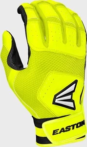 EASTON WALK OFF NX BATTING GLOVE PAIR BLACK/OPTIC YELLOW ADULT XL - Picture 1 of 1