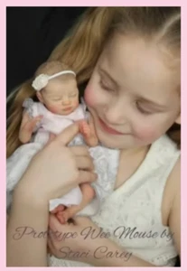 9" Inches Mini Reborn Wee Patience Baby ~ Soft Vinyl Doll Kit Unpainted - Picture 1 of 7