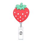 Badge Holder ID Badge Card Clips Colorful Cartoon Silicone Badge Reel