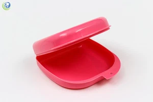 ORTHODONTIC RETAINER MOUTHGUARD MOUTHPIECE BLEACHING CASE BOX -12 PIECES PINK - Picture 1 of 3