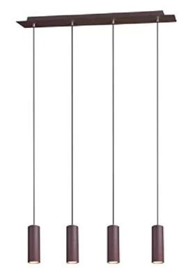 Trio Leuchten Marley 312400424 Luce PendentePendel 4-flammig, Viola (Rostfarbig) - Immagine 1 di 4