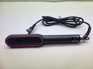 Bglam Hair straightener brush anti-scald straightening comb women Black/pink - Picture 1 of 9