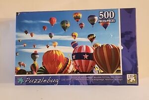 Puzzlebug "Liftoff at Albuquerque Balloon Festival" 500 Pieces Sealed Hot Air 