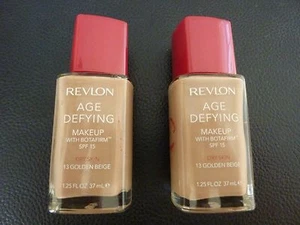 Revlon Age Defying Liquid Makeup/Foundation- GOLDEN BEIGE #13 -DRY- 2-READ DESCR - Picture 1 of 1