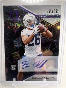 2023 Panini Black Evan Hull Purple RC/Auto 23/50 no.123