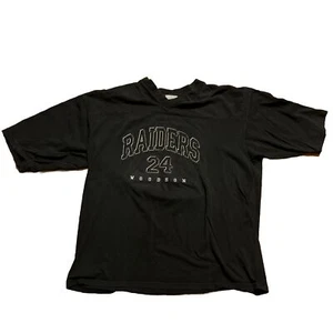 Vintage Oakland Raiders Charles Woodson Joy Athletic Shirt Size L NFL Football A - Picture 1 of 9