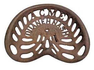 Vintage ACME Duane H Nash Cast Iron Implement Seat - Die Cut Lettering - Bild 1 von 15