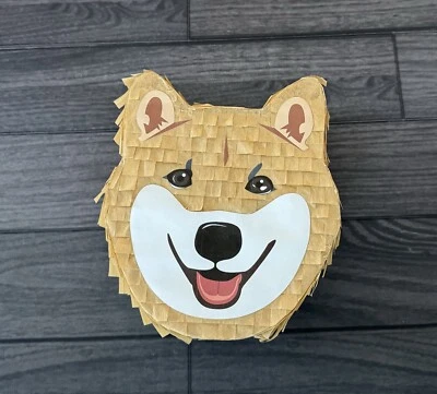 Shiba Inu Dog Puppy | Hand Made Mini 8” Piñata | Birthday Party Pinata - Image 1 of 4