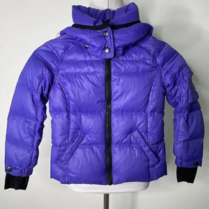 S13 NYC Mogul Kid's Girl's Purple Down Puffer Jacket Hooded Size 4 - Picture 1 of 14