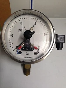 NUOVA FIMA Druckschalter von 0 bis 10 BAR / elektrischer Kontakt. Durchm. 14cm - Der Letzte - Bild 1 von 1