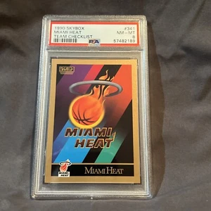 1990-91 SkyBox #333 TL CL Miami Heat PSA MT 8 Low Pop 1 - Picture 1 of 6