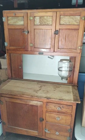 Sellers Better Kitchen Cabinet Antique Hoosier Baker Cover