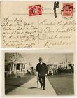 GB 1921 MARGATE REAL PHOTO PPC HAROLD KNIGHT UNCLE POSTAGE DUE 1d + 1d FULHAM
