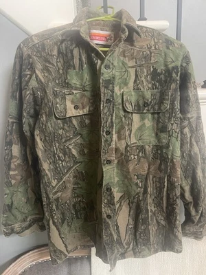 Camisa Winchester Rebark Vintage Franela Para Hombres M Camuflada Caza Gamuza Larga Slv Foto 1 de 4