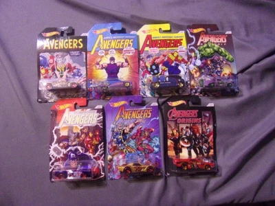 Hot Wheels The Avengers Series 2017 Complete Set of 7 SEALED N.I.P. - Image 1 of 4