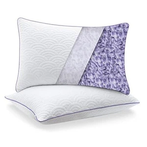 Memory Foam Pillows King Size Set of 2 Adjustable Cool Pillow for Side Back - Picture 1 of 7