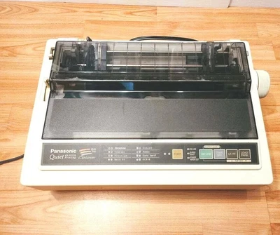 UNTESTED BUT POWERS ON PANASONIC KX-P2135 PRINTER 24PIN DOT MATRIX COLOR 120V - Image 1 of 4