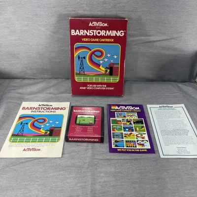 Atari 2600 - Barnstorming (Activision) - com caixa original e manual - Imagem 1 de 4
