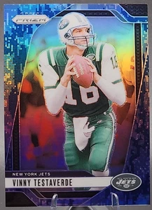 Vinny Testaverde/25 2024 Panini Prizm Azul Marino Camuflaje Prizm New York Jets SSP - Imagen 1 de 2