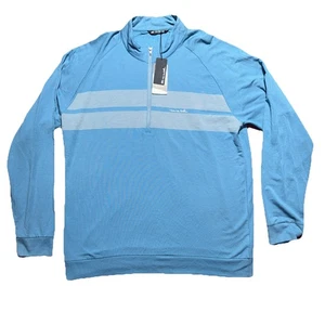 Maglione Travis Mathew Keep It Reel 1/4 Zip Uomo 2XL Performance Rayon Misto Nuovo con etichette - Foto 1 di 7