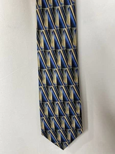 Pierre Cardin Men's 100% Silk Tie Quiet Luxury Business Classic Geometric Look - Picture 1 of 6