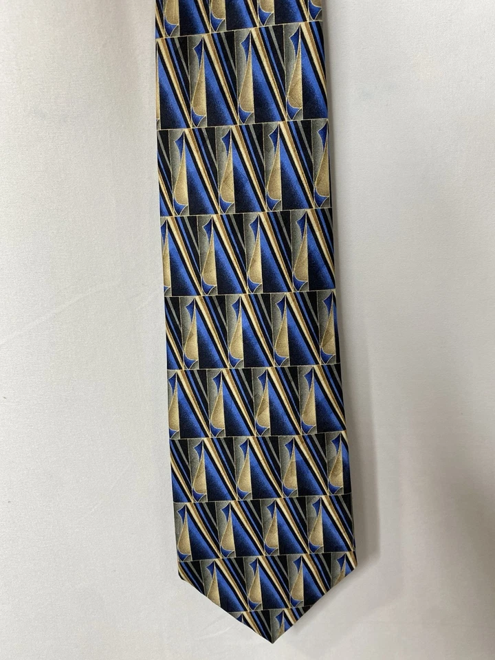 Corbata Pierre Cardin para hombre 100 % seda silenciosa lujo negocios aspecto geométrico clásico Foto 1 de 4