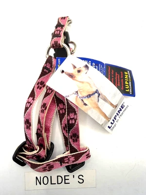 Lupine XS Step in Harness 10"-13" Tickled Pink design 1/2" wide (DS 104 B1 TF70) - Image 1 of 3