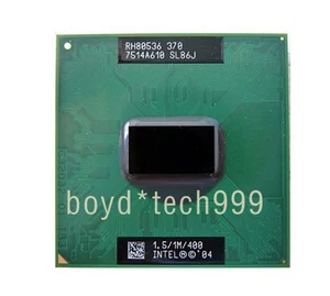 Intel Celeron M 370 CM370 CPU SLJ8R 1.5 GHz 1 MB Socket 479 400 MHz Processor - Picture 1 of 4