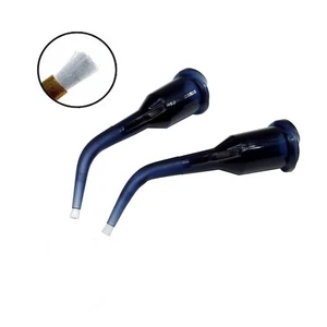 Dental Delivery Tip Liner Pre-Bent Curved Brush Tip - 100PCS - Picture 1 of 1