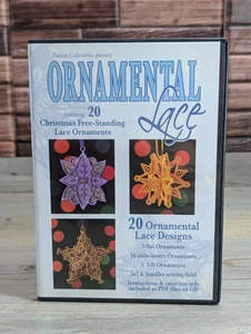 Ornamental Lace Christmas Ornaments 20 Embroidery Designs Dakota Collectibles - Picture 1 of 4