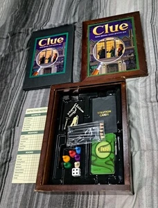Clue Vintage Game Collection Wooden Bookshelf Version MISSING INSTRUCTIONS ONLY - Picture 1 of 2