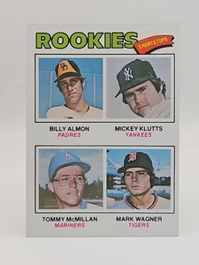 1977 Topps #490 Rookie Shortstops Klutts, Wagner Vintage Yankees & Padres MLB - Picture 1 of 2