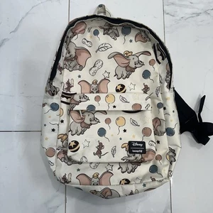 Disney x Loungefly Dumbo White All Over Retro Print Backpack Standard - Picture 1 of 6