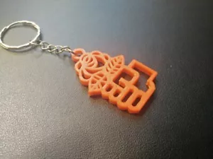 Rose in Fist Raised Clenched Fist Protest Keychain Pendant - Choice of Color - Picture 1 of 4
