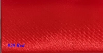 Solid Satin Fabric 58'' Wide 10/20/50/100y Wedding Crafts Decoration Silky Satin - Image 1 of 4
