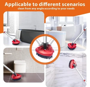 Spin Mop Replace Head Base + Scrub Mop Brush Compatible with O Cedar 2 Tank R... - Picture 1 of 7
