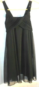 Girls size 8 Jenny & Me, black, special occasion, full, shoulder straps dress - Picture 1 of 9