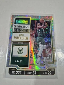 Khris Middleton 2023 Contenders Opening Night Ticket 18/25 - Milwaukee Bucks - Picture 1 of 2
