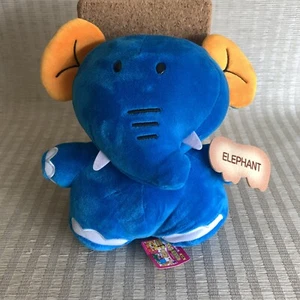 SK Japan Tabekko Elefant Tier Cracker Plüschtier 8 Zoll blauer Kranich Spiel Stofftier - Bild 1 von 12