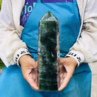 2200G Natural Green Coloured Fluorite Pillars Mineral Specimens Healing 3336