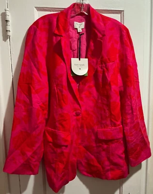 Women’s Size L Large Classic Rose Pink Red Blazer - Kate Spade x Target NWT - Image 1 of 4