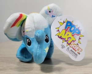 Pop Art Soft *ELECORN* Unicorn Elephant 6" Plush - Picture 1 of 5