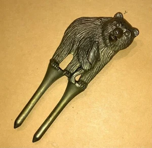 Bär Reparatur Gabel Bronzeguss Golf Skulptur Divot Werkzeug F.Y.A.O.M. - Bild 1 von 8