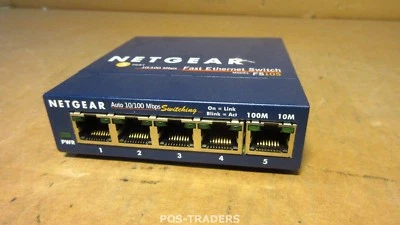 Netgear FS105 V2 ProSafe 5x 10/100 Mbps fast Ethernet Netzwerk Switch EXCL PSU - Bild 1 von 3
