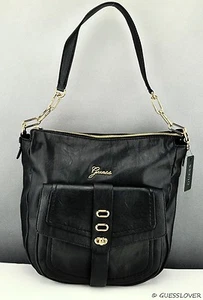 FREE Ship USA Handbag GUESS Tremont Shoulder Bag Black Ladies Chic Stylish - Picture 1 of 7